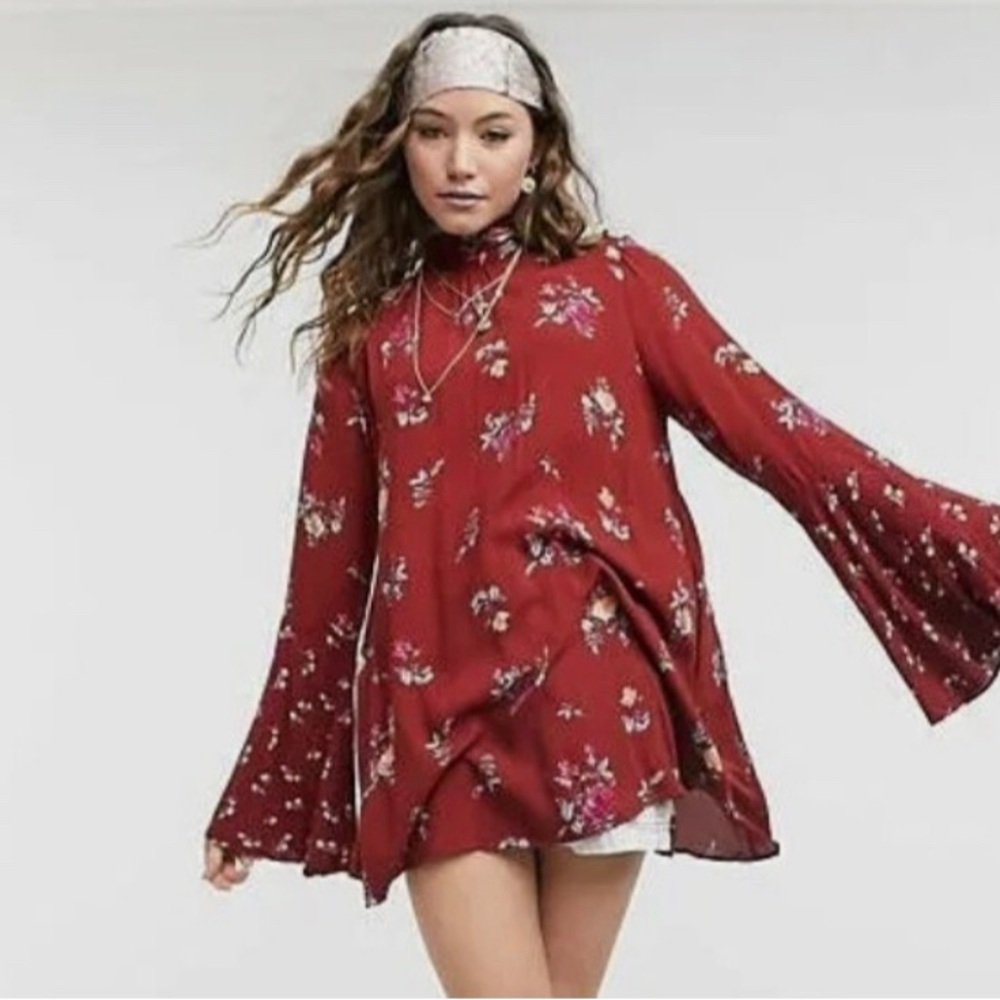Free People Bell Sleeve Tunic Top
